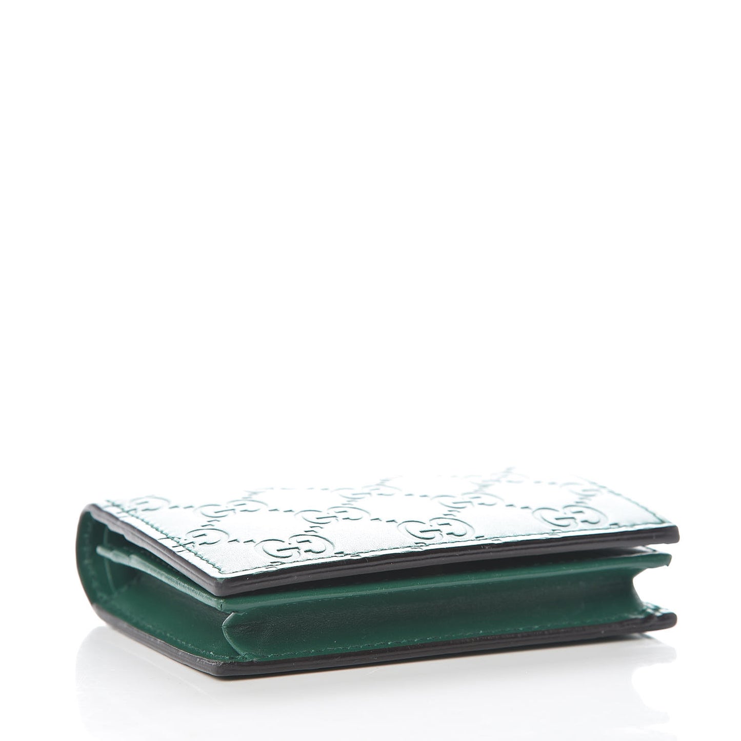 Guccissima Card Case Wallet Green