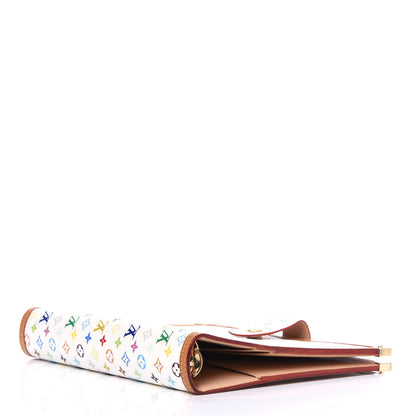 Louis Vuitton Monogram Multicolor Large Ring Agenda Cover White 3 of 4