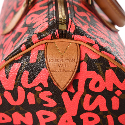 Louis Vuitton Monogram Graffiti Speedy 30 Fuchsia 7 of 12