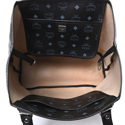 MCM Visetos Shopping Tote Black 5 of 9