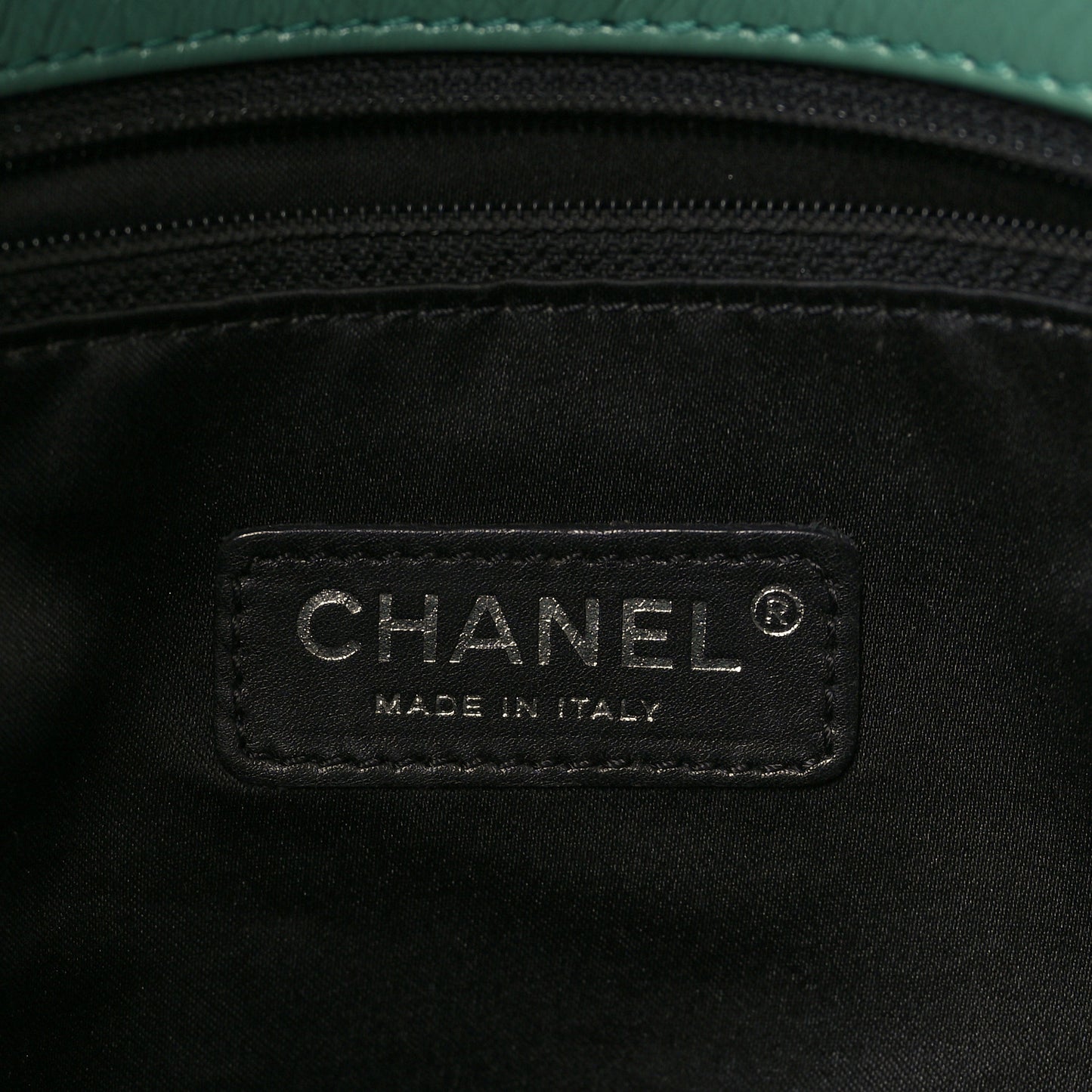 Glazed Calfskin Twisted Maxi Flap Green