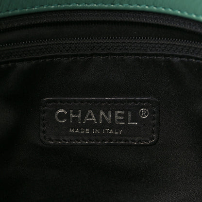 Chanel Glazed Calfskin Twisted Maxi Flap Green 5 of 10