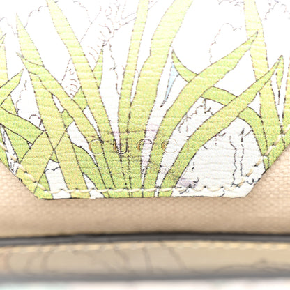 Gucci New Shangai Calfskin Tiger Savanah Web Mini Horsebit 1955 Shoulder Bag Chalky White Multicolor 6 of 13