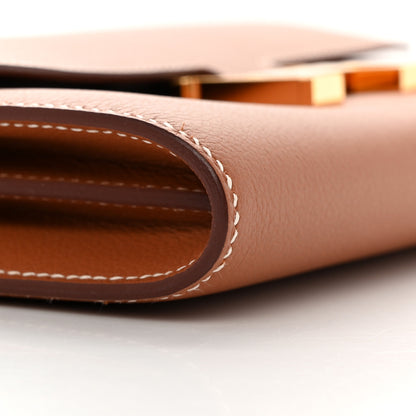 Hermes Evercolor Constance Wallet To Go Gold 8 of 10