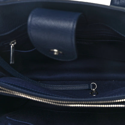 Chanel Grained Calfskin Small Neo Executive Shopper Tote Navy 5 of 11