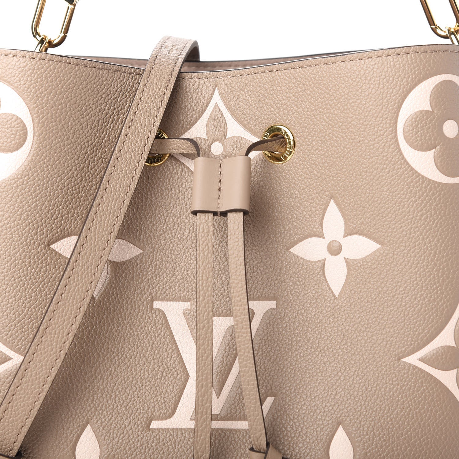Louis Vuitton Empreinte Monogram Giant Neonoe MM Tourterelle Creme 10 of 11