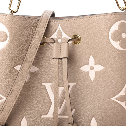 Louis Vuitton Empreinte Monogram Giant Neonoe MM Tourterelle Creme 10 of 11