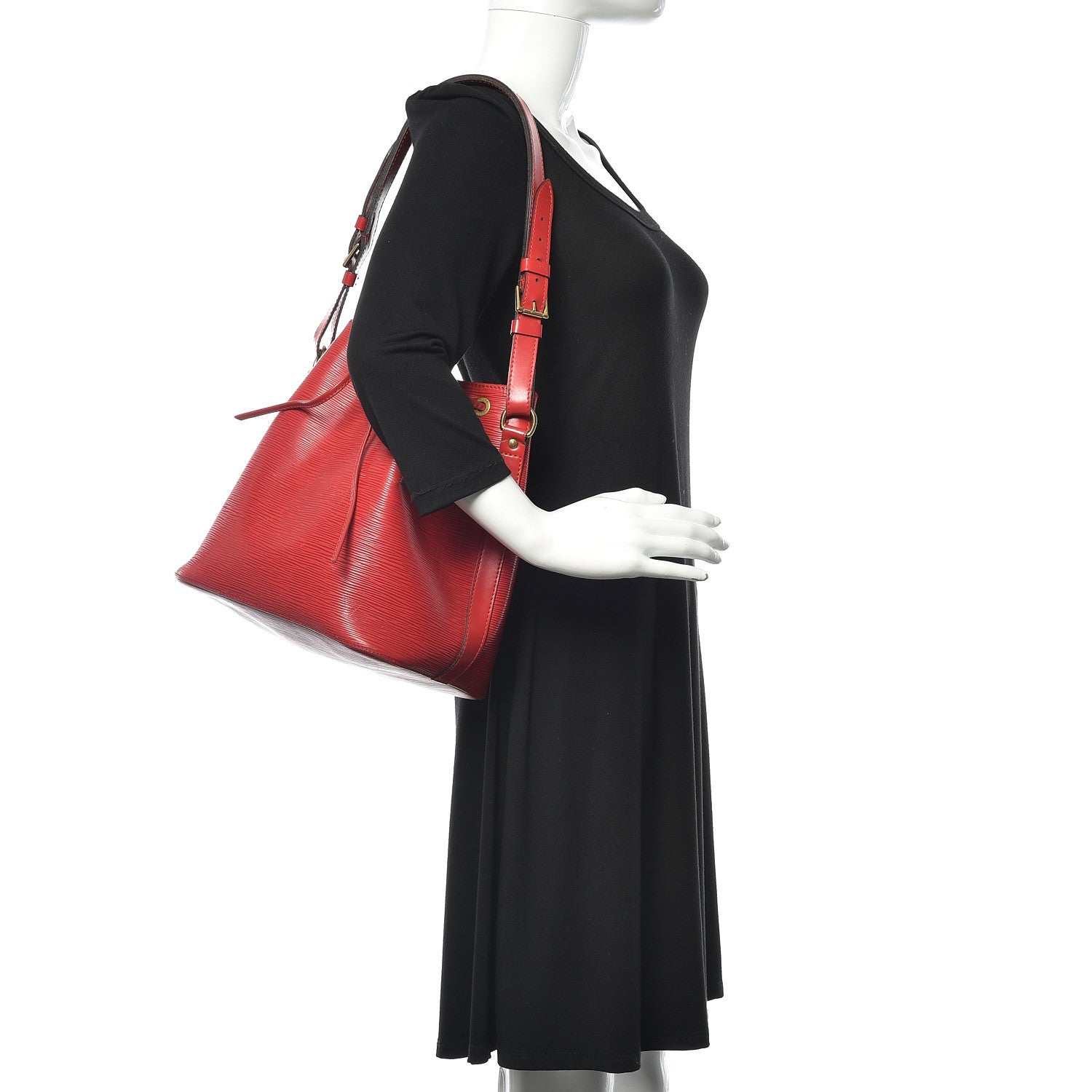 Louis Vuitton Epi Petit Noe Castillan Red 2 of 19