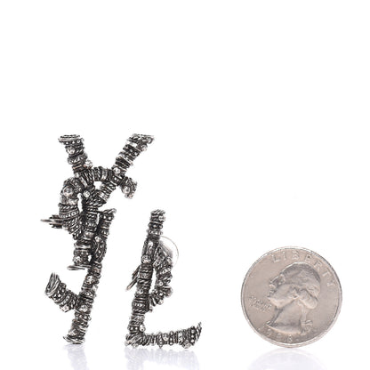 Saint Laurent Berber Metal Deconstructed Opyum Clip On Earrings 2 of 4