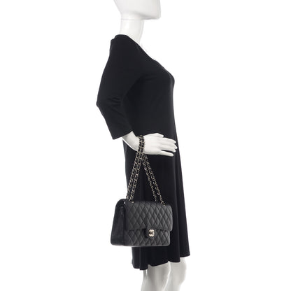 Chanel Caviar Quilted Medium Double Flap Black 2 of 11