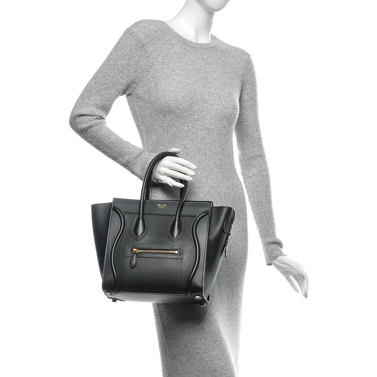 Smooth Calfskin Micro Luggage Black