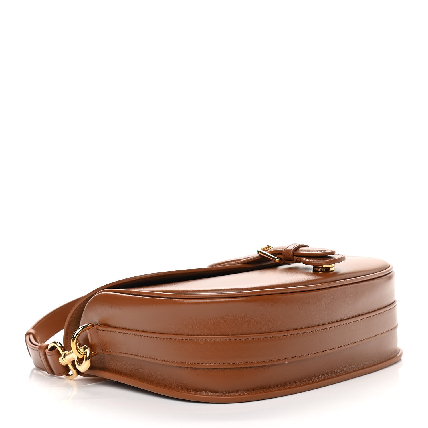 Christian Dior Box Calfskin Medium Bobby Flap Dark Tan 3 of 10