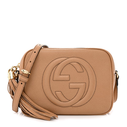 Gucci Pebbled Calfskin Small Soho Disco Bag Camelia 1 of 11