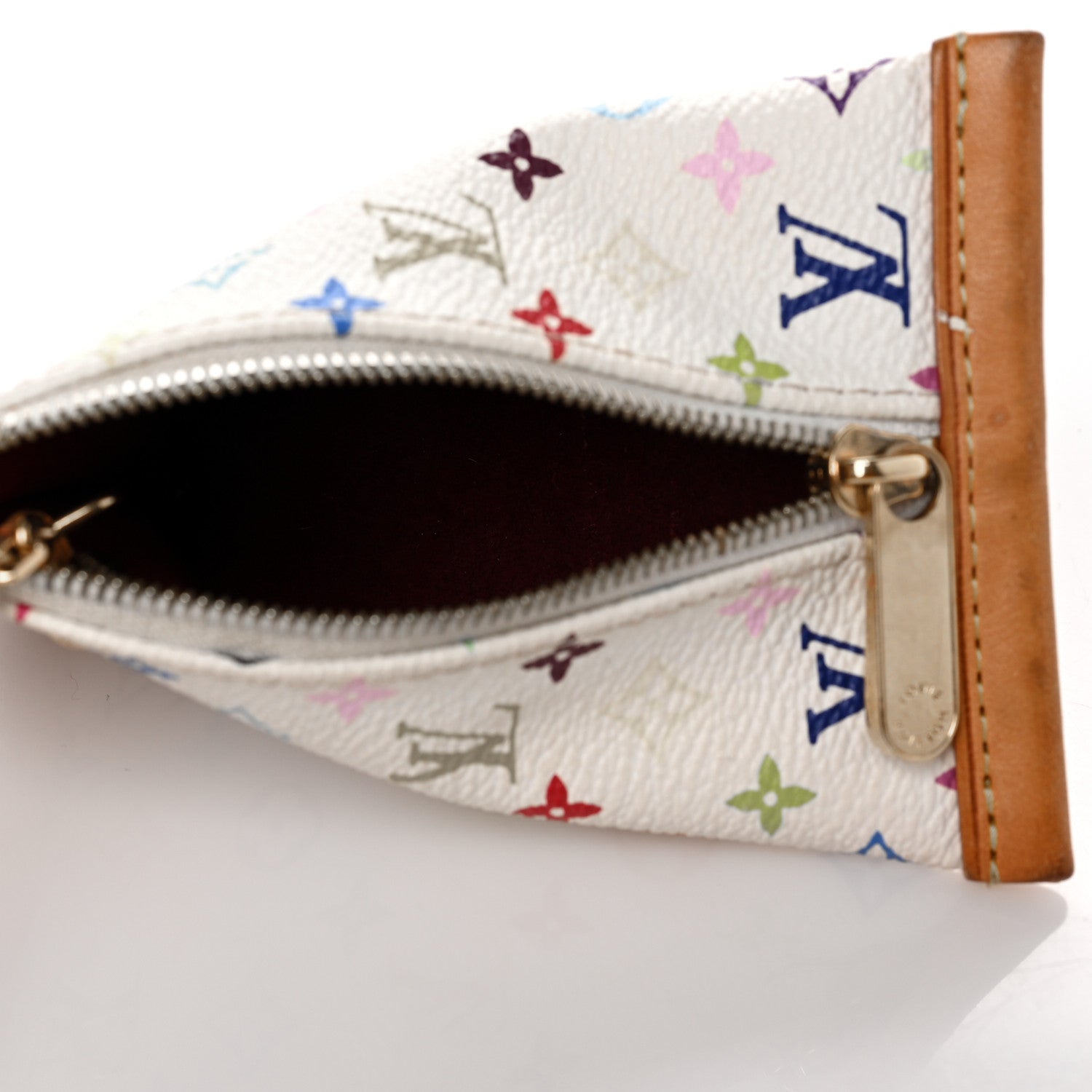 Louis Vuitton Monogram Multicolor Berlingot Coin Purse White 5 of 7