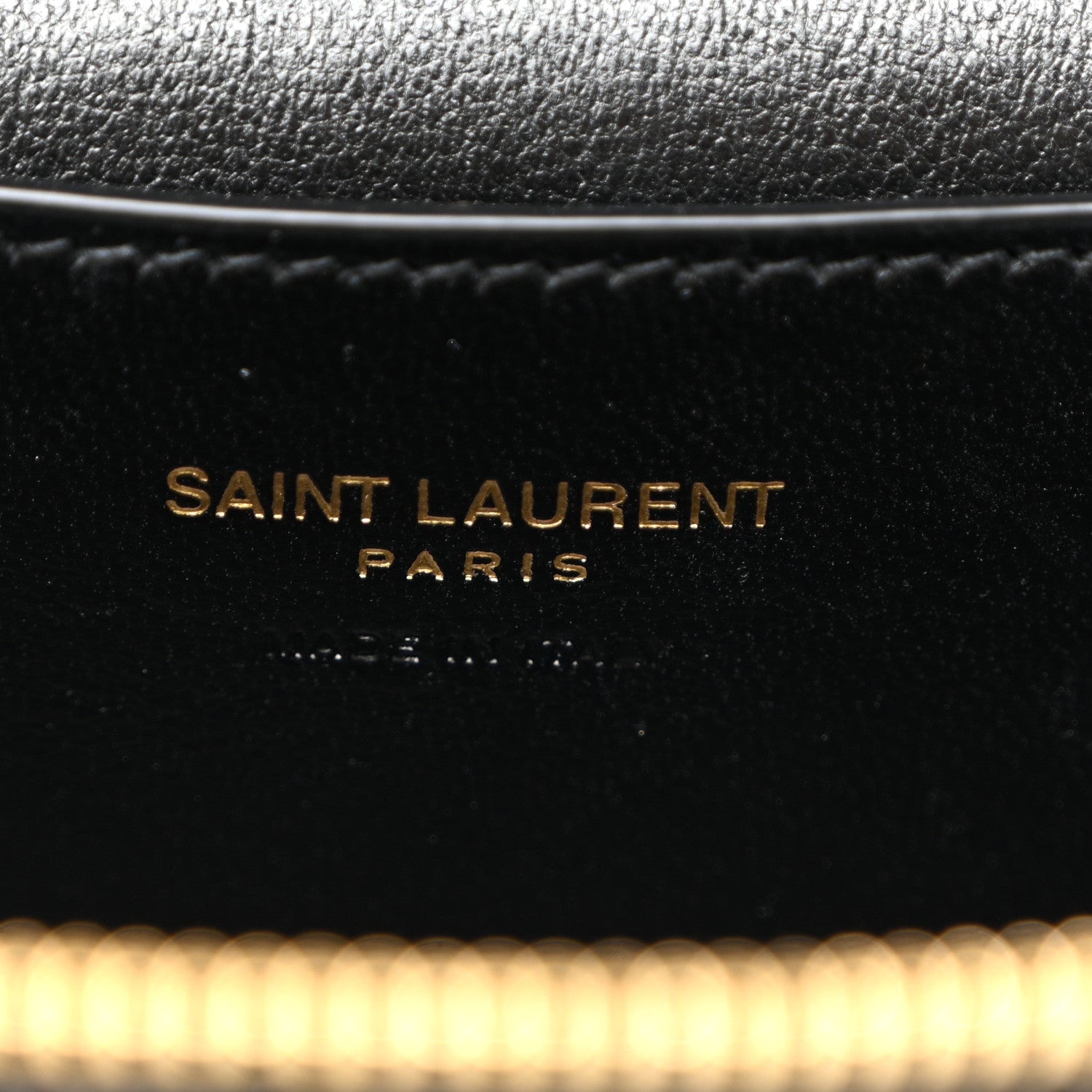 Saint Laurent Lambskin Quilted Mini Gaby Vanity Case Black 6 of 9
