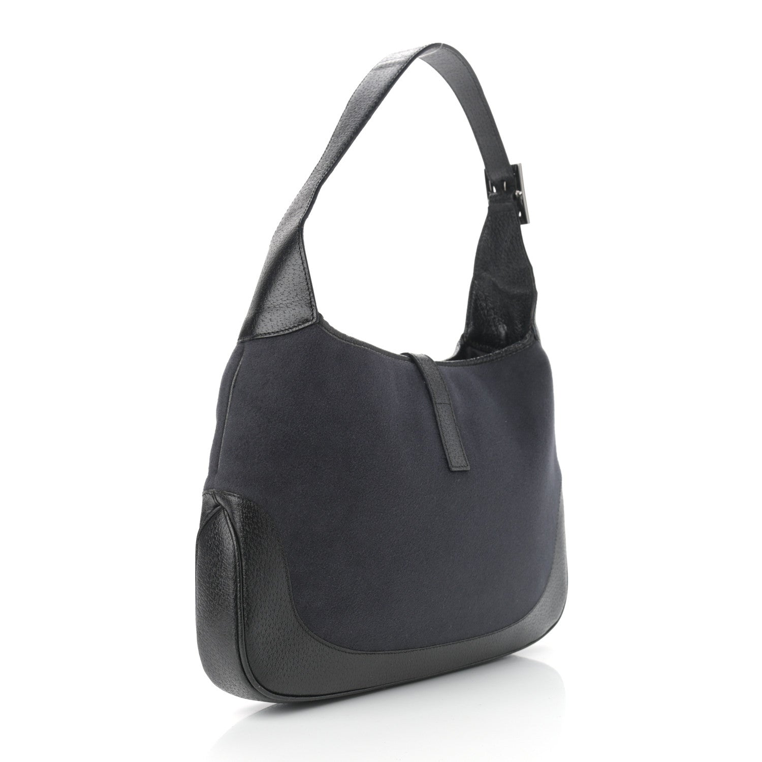 Gucci Felt Small Jackie O Hobo Black 3 of 11