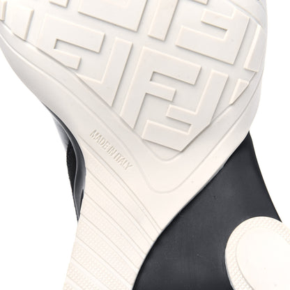 Fendi Vernice High-Tech Womens FFluid Zip Up Sneakers 40 Black White 6 of 15