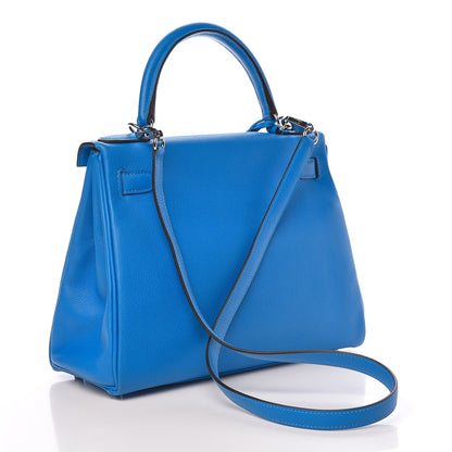 Hermes Evercolor Kelly Retourne 28 Bleu Hydra 3 of 41