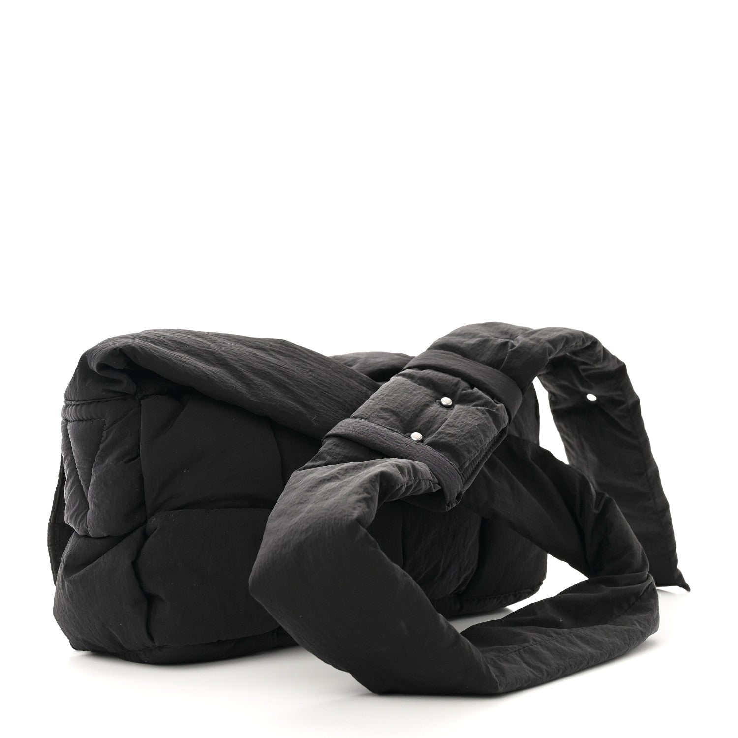 Bottega Veneta Nylon Intrecciato Padded Tech Cassette Bag Black 4 of 10