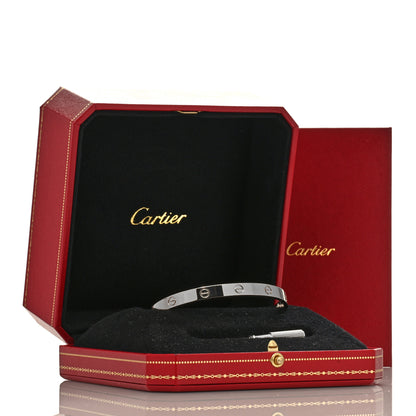 Cartier 18K White Gold LOVE Bracelet 19 5 of 5
