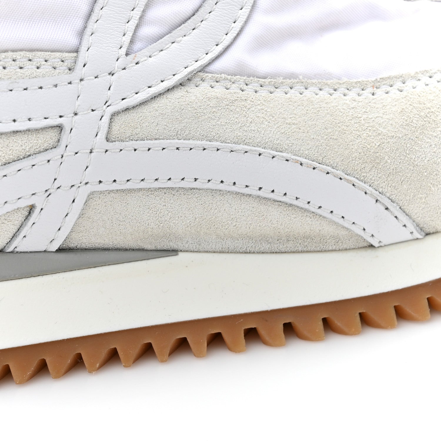 Loewe Nylon Suede Flow Runner High Top Sneakers 38 White 12 of 15
