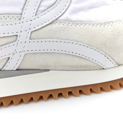 Loewe Nylon Suede Flow Runner High Top Sneakers 38 White 12 of 15