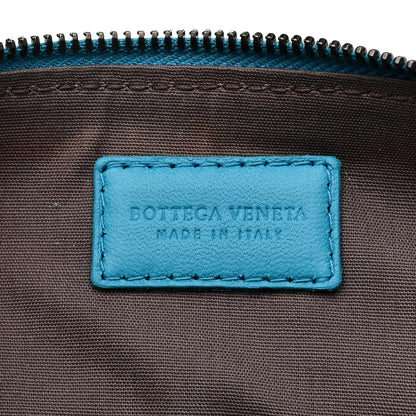 Bottega Veneta Nappa Intrecciato Flat Zip Pouch  Turquoise 6 of 7