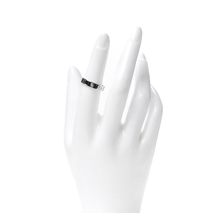 Cartier 18K White Gold Diamond 4mm LOVE Wedding Band Ring 52 6 2 of 4