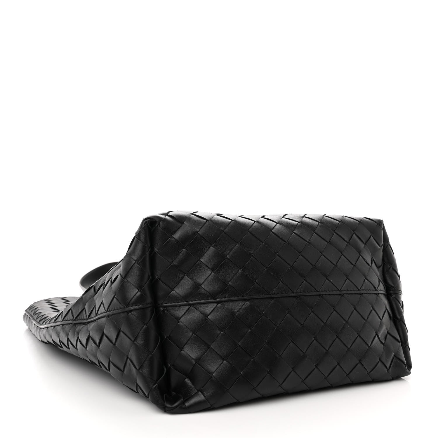 Bottega Veneta Calfskin Intrecciato Small Tote Bag Black 5 of 11