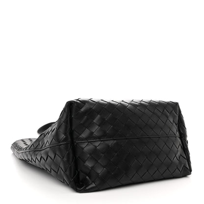 Bottega Veneta Calfskin Intrecciato Small Tote Bag Black 5 of 11