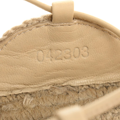 Loewe Raffia Paula's Ibiza Strappy Solar Espadrille Sandals 38 Natural 9 of 9