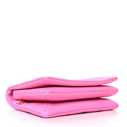 Louis Vuitton Lambskin Embossed Monogram Vuittamins Pochette Coussin Rose Violet 4 of 10