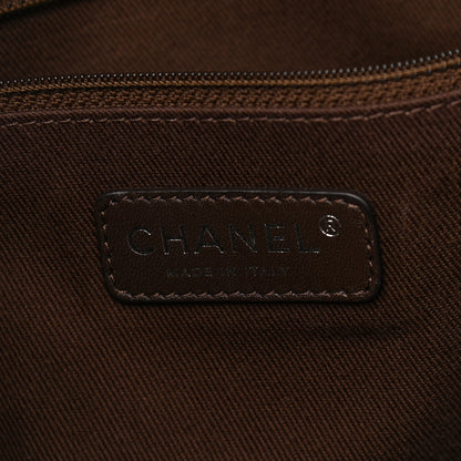 Chanel Canvas Small Deauville Tote Beige Brown 6 of 9