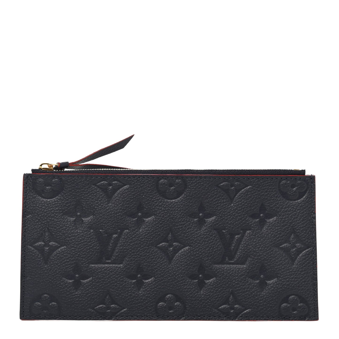 Empreinte Felicie Chain Wallet Zippered Insert Marine Rouge