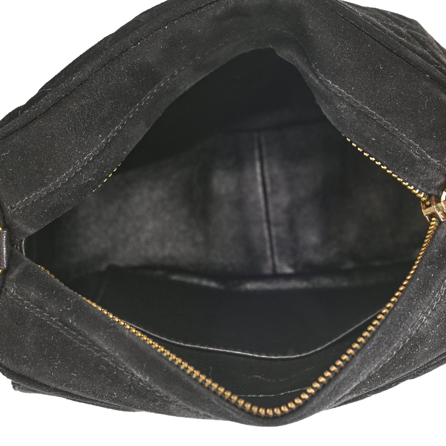 Suede Quilted CC Camera Case Black