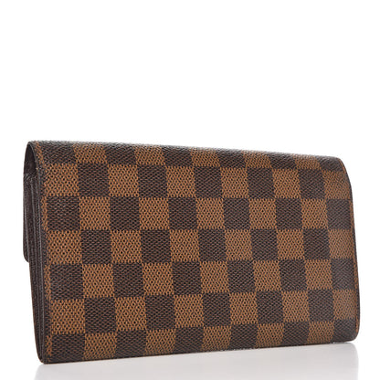 Louis Vuitton Damier Ebene Sarah Wallet 3 of 10