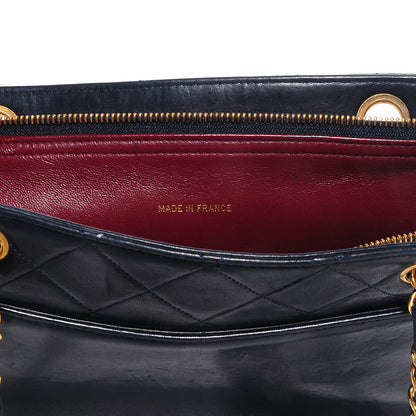 Chanel Quilted Lambskin Flap Shoulder Bag Navy Blue 5 of 8