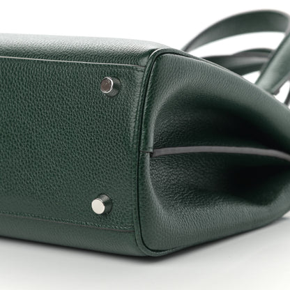 Gucci Posillipo Grain Calfskin Small Zumi Top Handle Bag Vintage Green 10 of 11