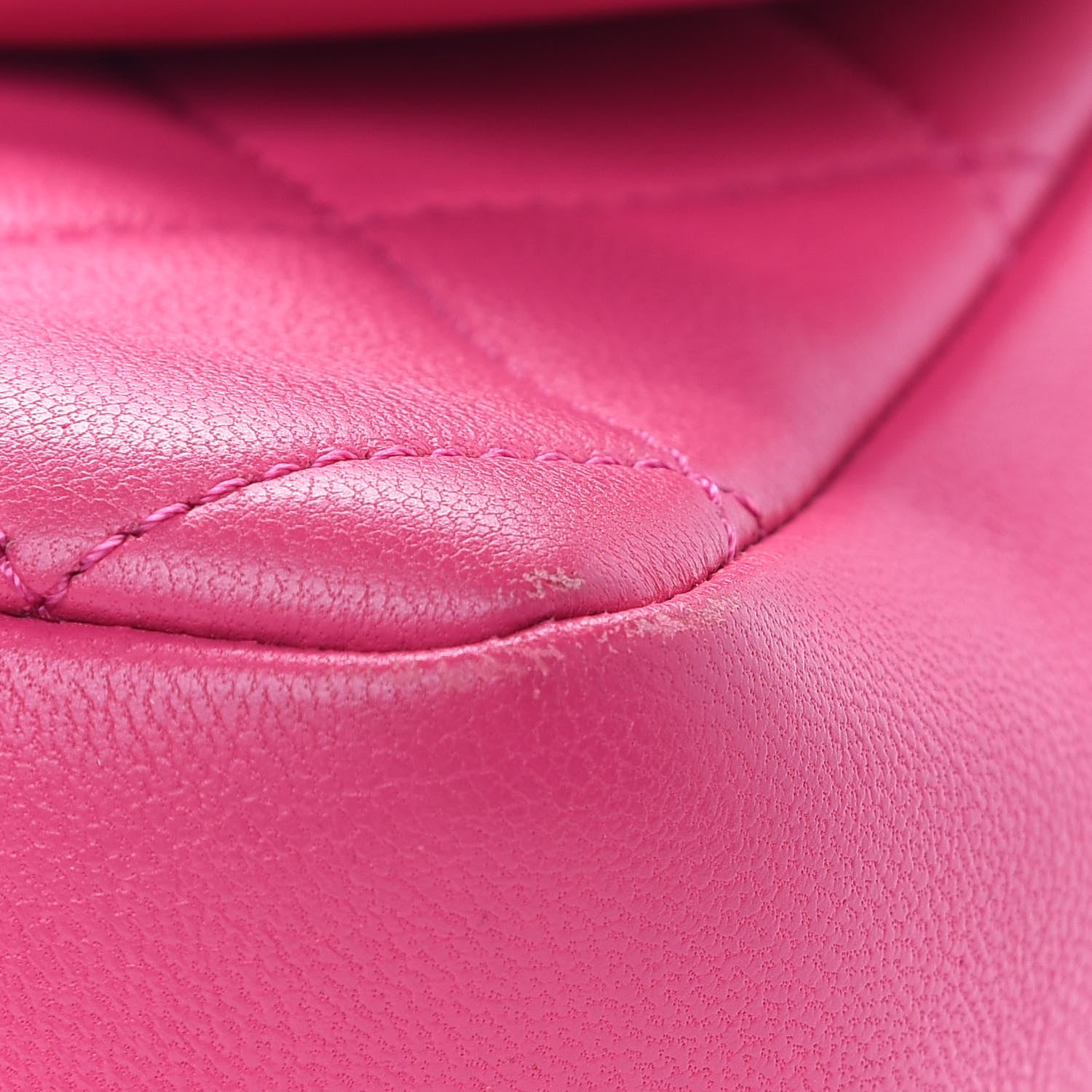 Chanel Lambskin Quilted Resin Bi-Color Chain Flap Bag Pink 12 of 13