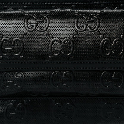 Gucci Calfskin GG Tennis Embossed Pocket Belt Bag Black 8 of 10
