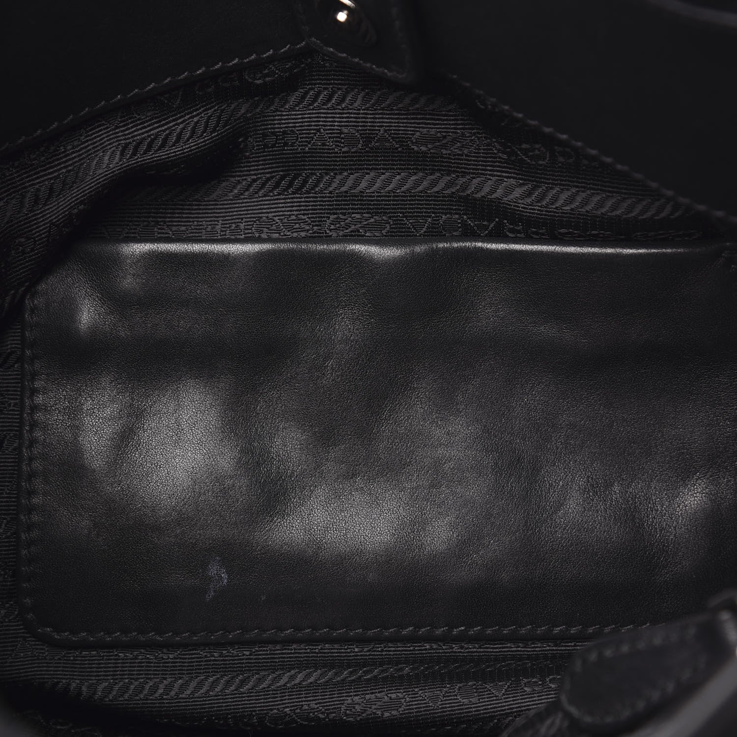 Prada Soft Calf Shoulder Bag Black 14 of 14