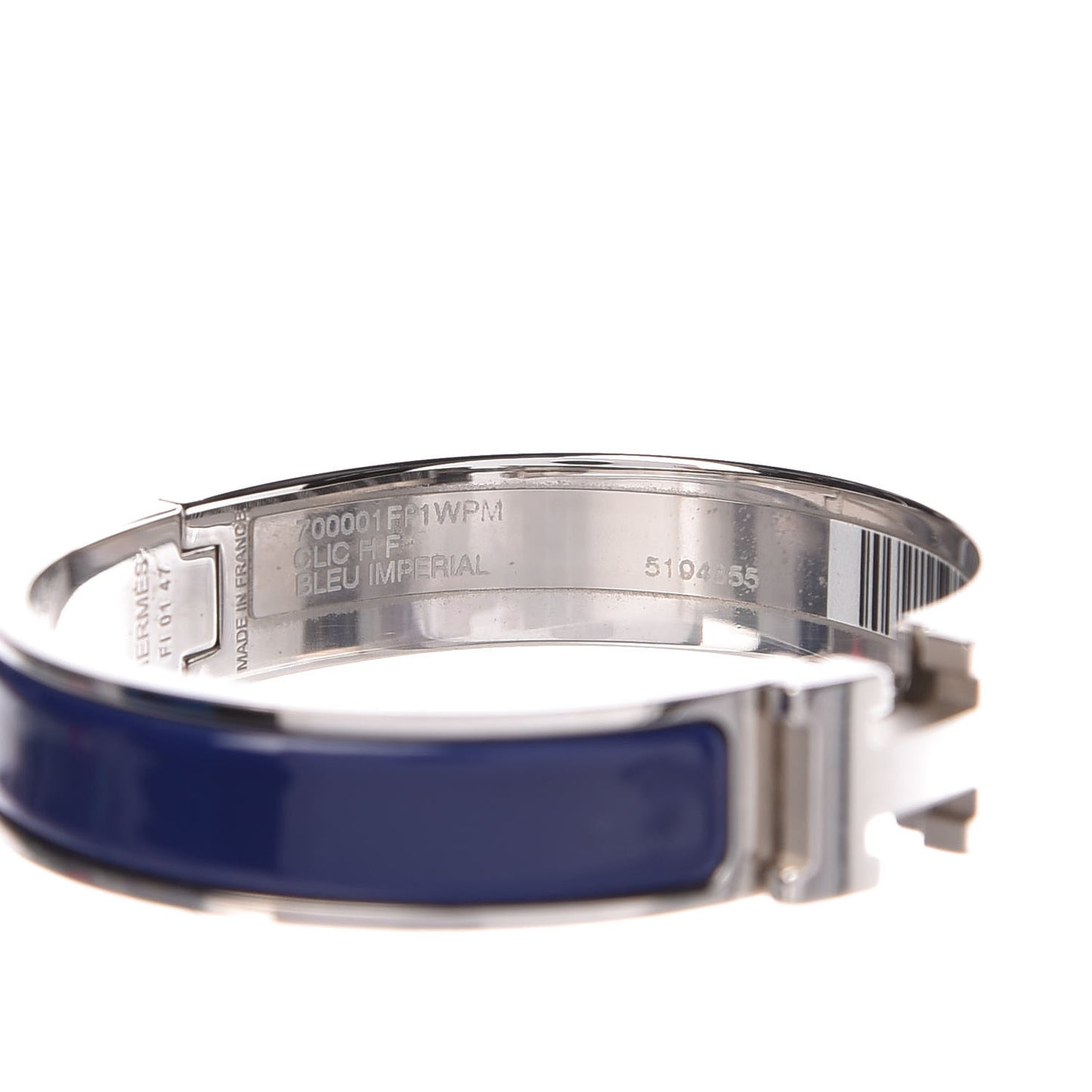 Enamel Narrow Clic Clac H Bracelet PM Bleu Imperial