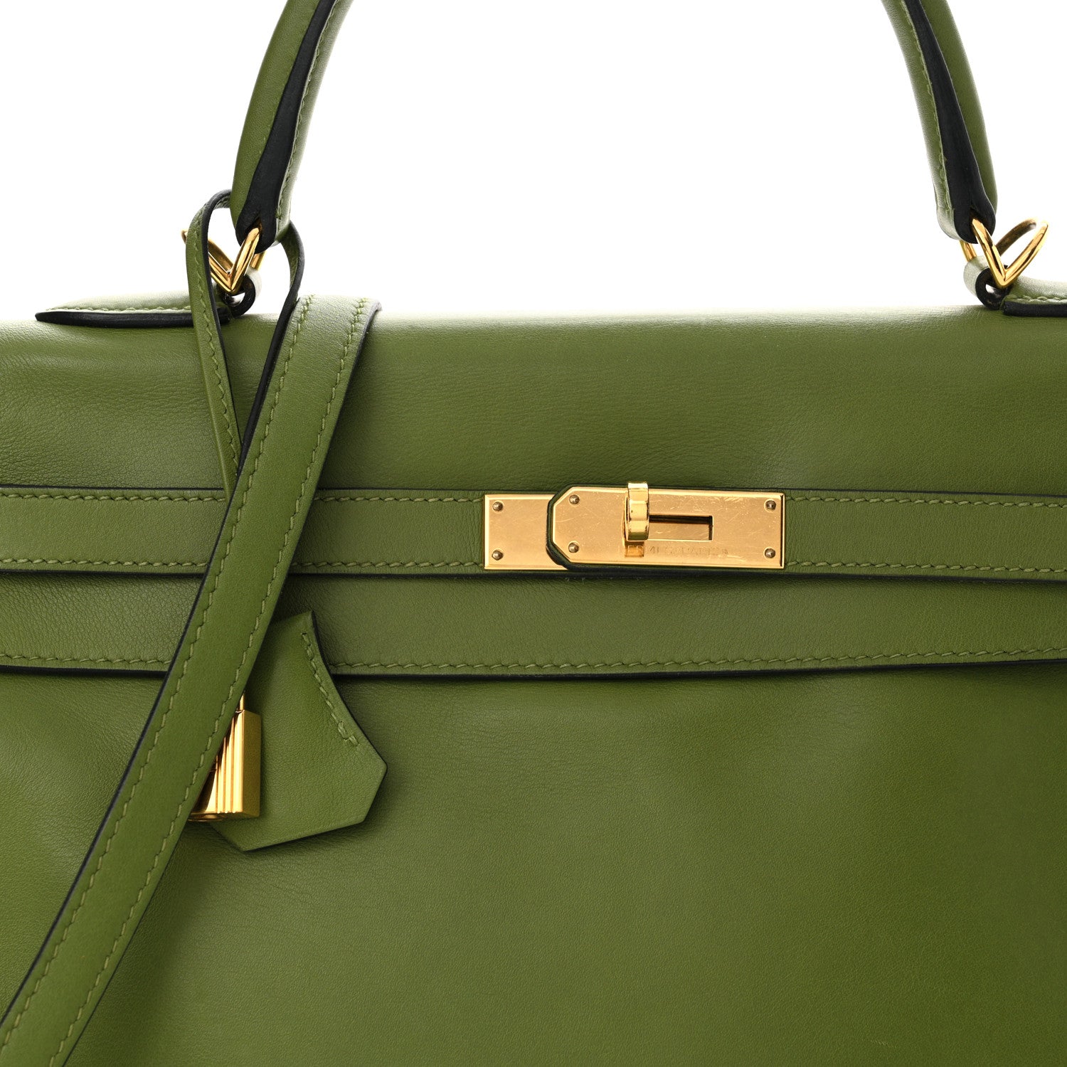Hermes Swift Kelly Retourne 35 Pelouse 8 of 13
