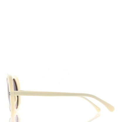 Chanel Acetate Round Sunglasses 71572A White 3 of 8