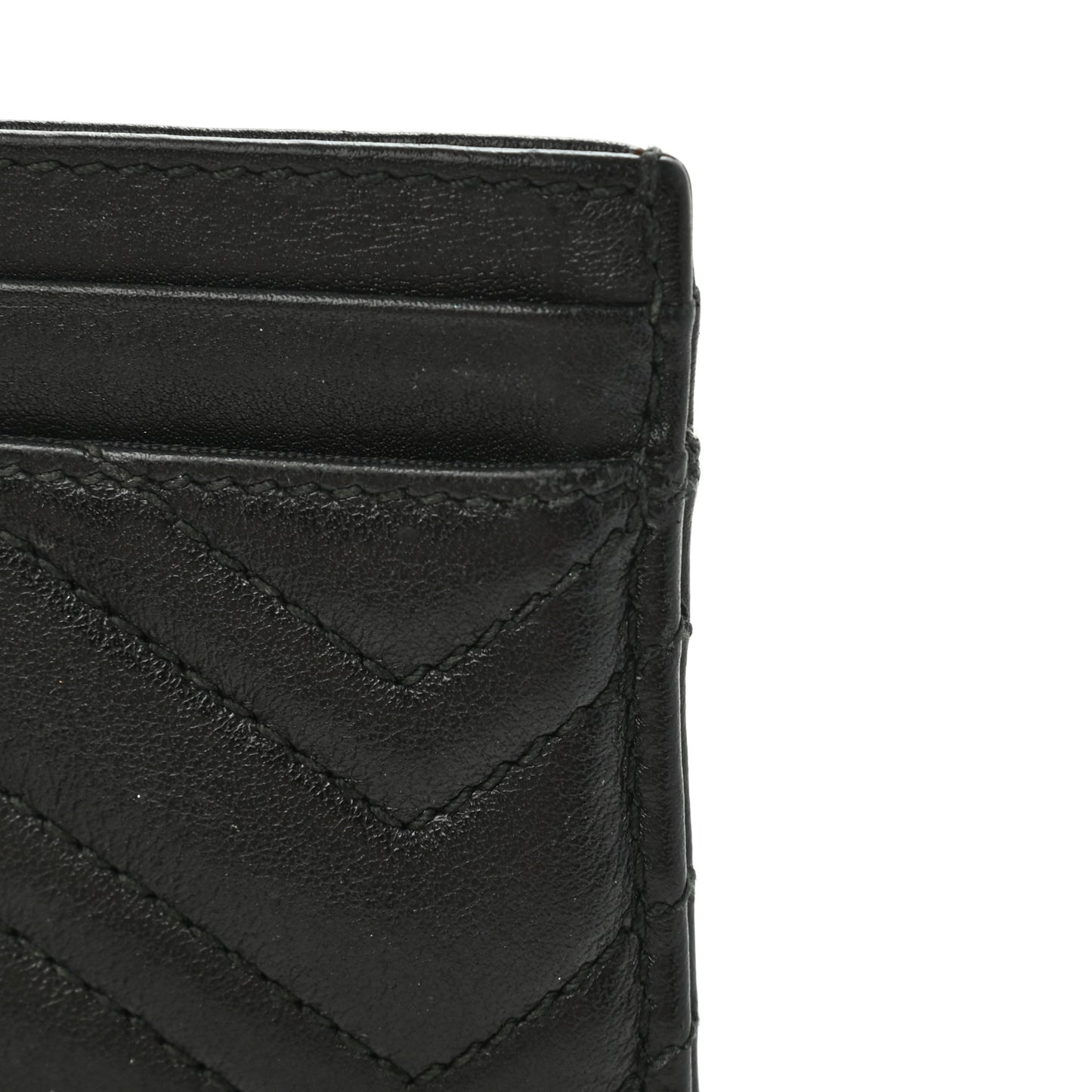 Calfskin Matelasse GG Marmont Card Holder Black