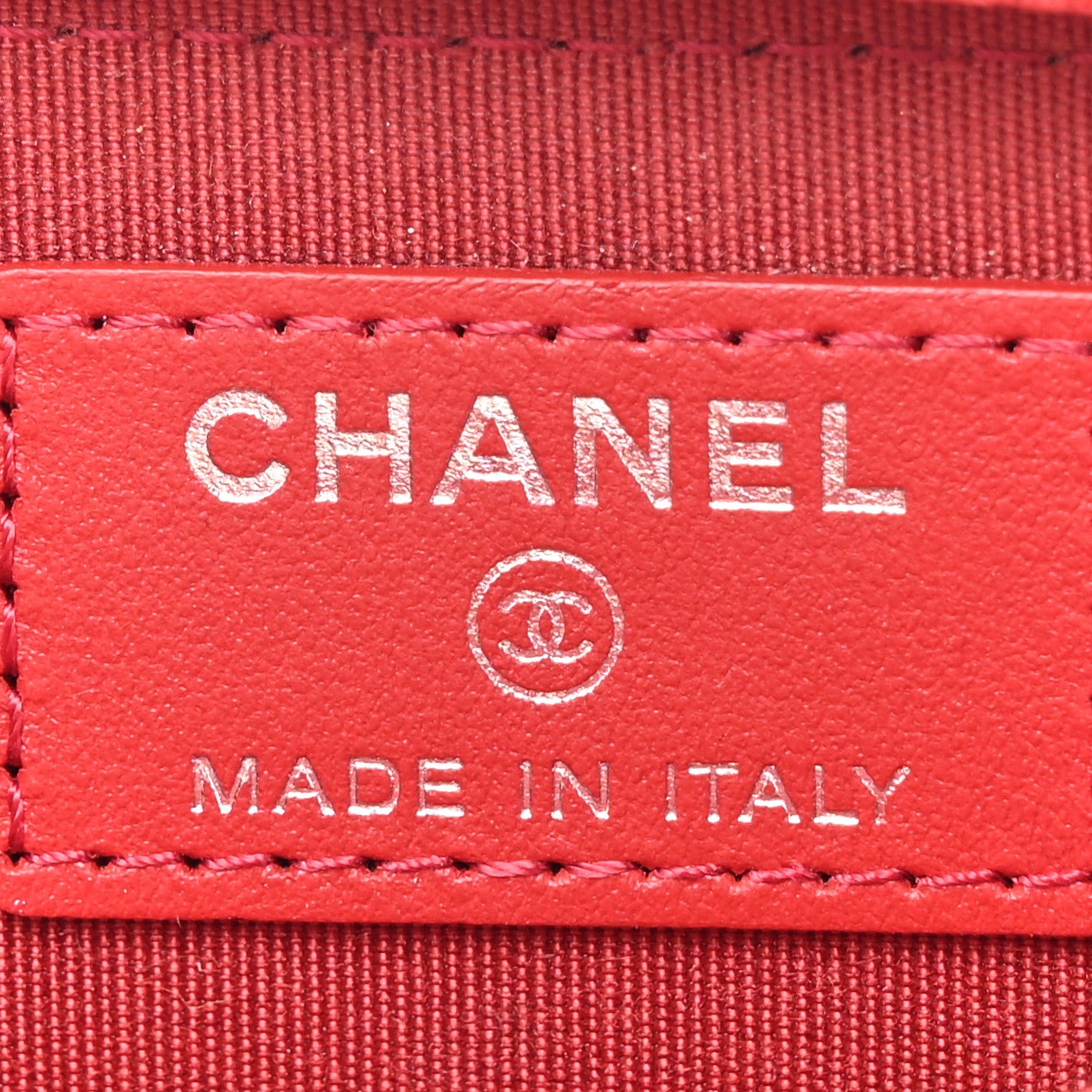Chanel Caviar Quilted Boy Zip Around Coin Purse Wallet Red 6 of 9