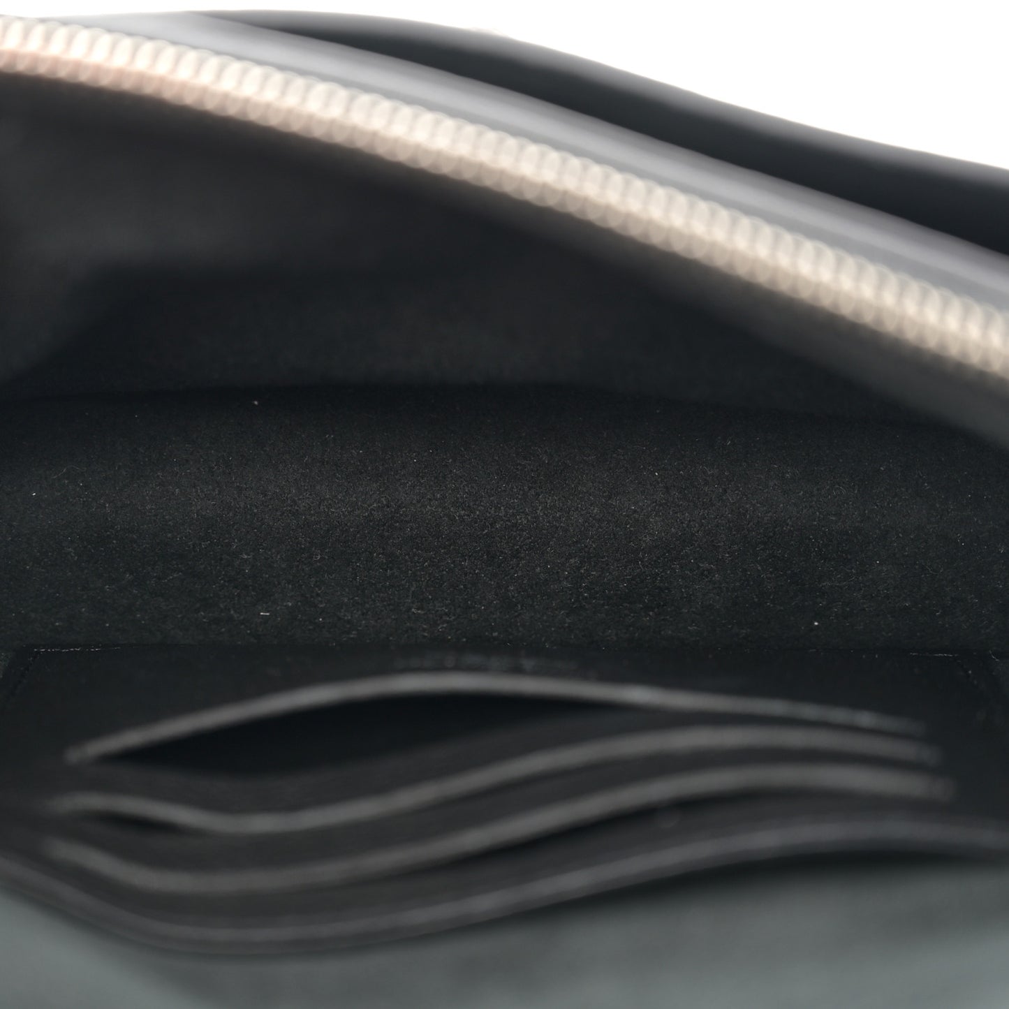 Soft Calfskin Snakeskin My Lockme Chain Pochette Black