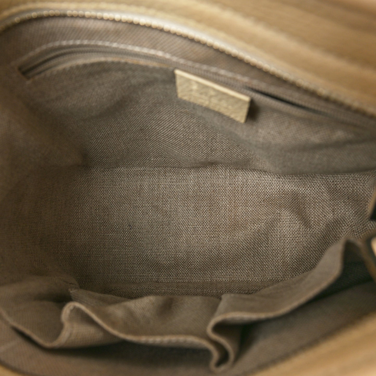 Monogram Small Bree Tote Beige White
