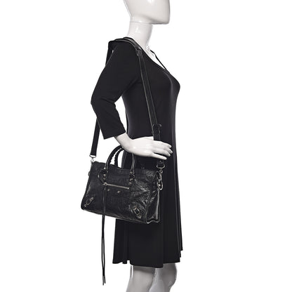 Balenciaga Agneau Classic Silver Hardware S City Black 2 of 11