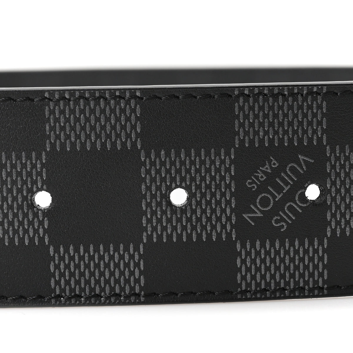 Damier Graphite Damier Infini 40mm LV Initiales Reversible Belt 110 44 Black